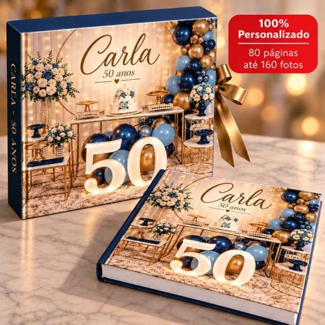 FOTOLIVRO PERSONALIZADO 80 P&Aacute;GINAS - ENVIE AT&Eacute; 160 FOTOS - ANIVERS&Aacute;RIO
