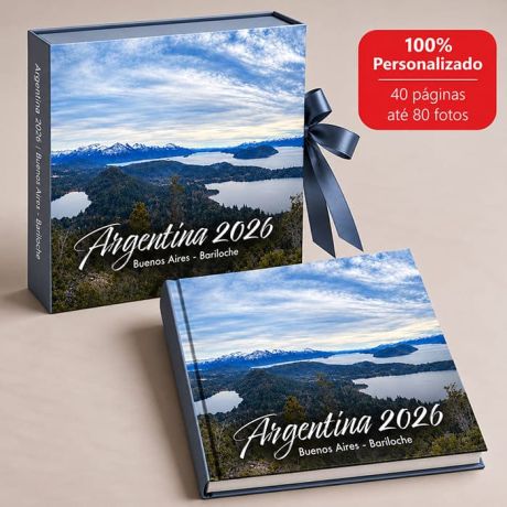 FOTOLIVRO PERSONALIZADO 40 P&Aacute;GINAS - ENVIE AT&Eacute; 80 FOTOS - VIAGEM