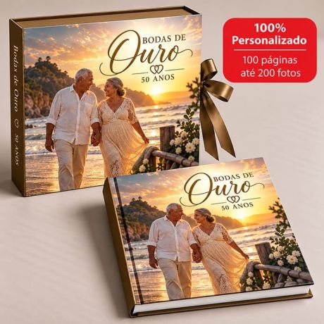 FOTOLIVRO PERSONALIZADO 100 P&Aacute;GINAS - ENVIE AT&Eacute; 200 FOTOS - BODAS