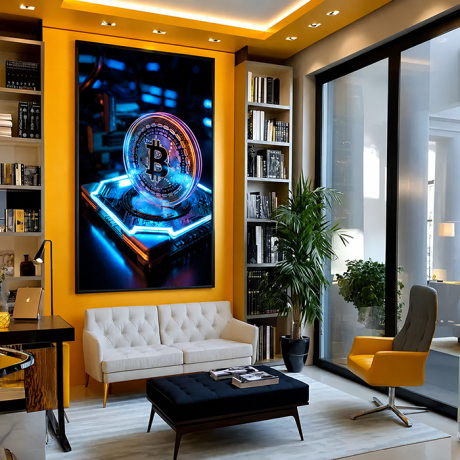 QUADRO VERTICAL - BITCOIN - VISÃO DO FUTURO