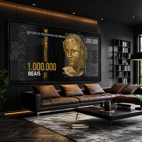 QUADRO HORIZONTAL - NOTA DE 1 MILHÃO DE REAIS