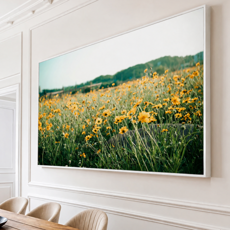 QUADRO HORIZONTAL - CAMPO DE FLORES AMARELAS