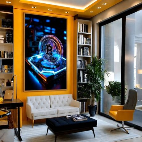 QUADRO VERTICAL - BITCOIN - VISÃO DO FUTURO