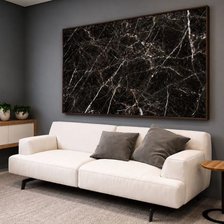 QUADRO HORIZONTAL - MARMORE PRETO