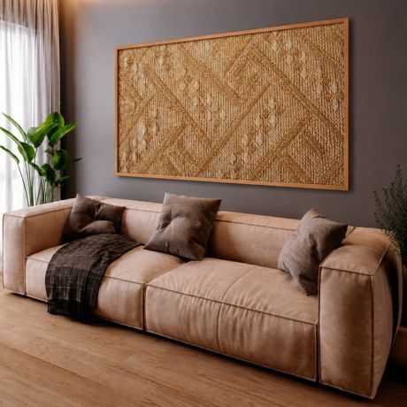 QUADRO HORIZONTAL - TEXTURA NATURAL GEOMÉTRICA