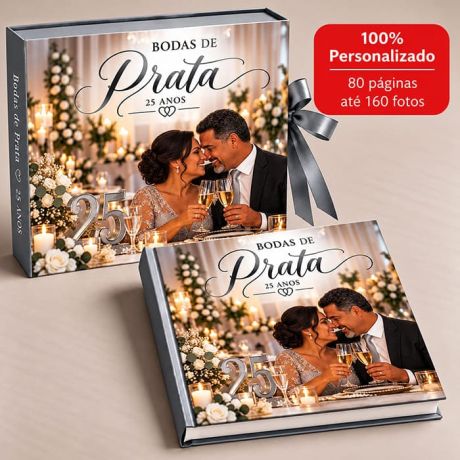FOTOLIVRO PERSONALIZADO 80 P&Aacute;GINAS -  ENVIE AT&Eacute; 160 FOTOS - BODAS